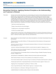 Biomedical Chemistry. Applying Chemical Principles to the Understanding Brochure