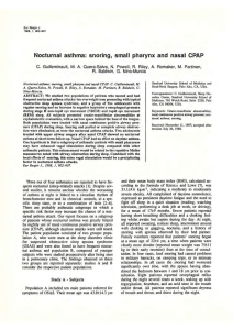 Nocturnal  asthma:  snoring,  small  pharynx ... A. C. Romaker,