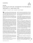 Improving the TB case management: the International Standards for Tuberculosis care EDITORIAL
