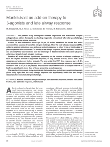 Montelukast as add-on therapy to b-agonists and late airway response