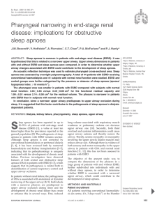 Pharyngeal narrowing in end-stage renal disease: implications for obstructive sleep apnoea