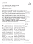 Clinical predictors of pulmonary hypertension in sarcoidosis J.M. Bourbonnais and L. Samavati