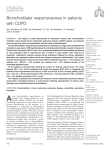 Bronchodilator responsiveness in patients with COPD D.P. Tashkin*, B. Celli , M. Decramer