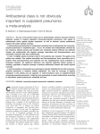 Antibacterial class is not obviously important in outpatient pneumonia: a meta-analysis