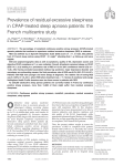 Prevalence of residual excessive sleepiness in CPAP-treated sleep apnoea patients: the