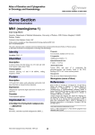 Gene Section MN1 (meningioma 1) Atlas of Genetics and Cytogenetics