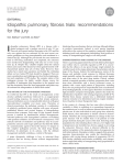 Idiopathic pulmonary fibrosis trials: recommendations for the jury EDITORIAL