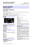 Genes Section DEK (DEK oncogene) Atlas of Genetics and Cytogenetics