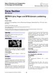Gene Section ZBTB16 (zinc finger and BTB domain containing 16)