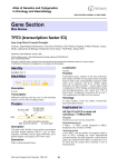 Gene Section TFE3 (transcription factor E3) Atlas of Genetics and Cytogenetics