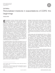 Personalised medicine in exacerbations of COPD: the beginnings EDITORIAL Sanjay Sethi
