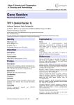 Gene Section TFF1 (trefoil factor 1) Atlas of Genetics and Cytogenetics