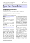 Cancer Prone Disease Section Hereditary pancreatic cancer Atlas of Genetics and Cytogenetics