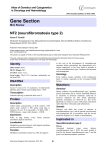 Gene Section NF2 (neurofibromatosis type 2) Atlas of Genetics and Cytogenetics