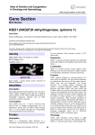 Gene Section NQO1 (NAD(P)H dehydrogenase, quinone 1) Atlas of Genetics and Cytogenetics