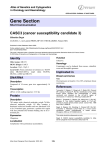 Gene Section CASC3 (cancer susceptibility candidate 3) Atlas of Genetics and Cytogenetics