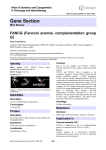 Gene Section FANCG  (Fanconi  anemia,  complementation  group G)