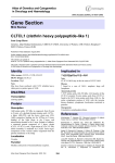 Gene Section CLTCL1 (clathrin heavy polypeptide-like 1) Atlas of Genetics and Cytogenetics