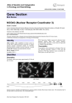 Gene Section NCOA3 (Nuclear Receptor Coactivator 3) Atlas of Genetics and Cytogenetics