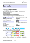 Gene Section E2F3 (E2F transcription factor 3) Atlas of Genetics and Cytogenetics