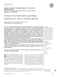 SERIES ‘‘CHRONIC THROMBOEMBOLIC PULMONARY HYPERTENSION’’