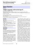Gene Section TRIM37 (tripartite motif-containing 37) Atlas of Genetics and Cytogenetics