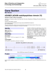 Gene Section ADAM23 (ADAM metallopeptidase domain 23) Atlas of Genetics and Cytogenetics