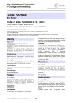 Gene Section ELAC2 (elaC homolog 2 (E. coli)) in Oncology and Haematology