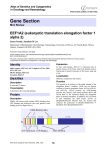 Gene Section EEF1A2 (eukaryotic translation elongation factor 1 alpha 2)