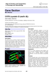 Gene Section CSTB (cystatin B (stefin B)) Atlas of Genetics and Cytogenetics