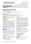 Gene Section MIR125A (microRNA 125a) Atlas of Genetics and Cytogenetics