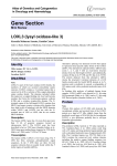 Gene Section LOXL3 (lysyl oxidase-like 3) Atlas of Genetics and Cytogenetics