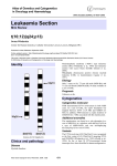 Leukaemia Section t(10;12)(q24;p13) Atlas of Genetics and Cytogenetics in Oncology and Haematology