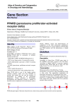 Gene Section PPARD (peroxisome proliferator-activated receptor delta) Atlas of Genetics and Cytogenetics