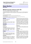 Gene Section MEF2D (myocyte enhancer factor 2D) Atlas of Genetics and Cytogenetics
