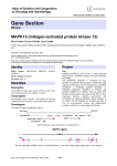 Gene Section MAPK13 (mitogen activated protein kinase 13) -