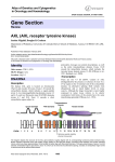 Gene Section AXL (AXL receptor tyrosine kinase)  Atlas of Genetics and Cytogenetics