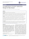 Cost-effectiveness of enzyme replacement therapy for Fabry disease Open Access