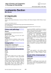 Leukaemia Section t(1;9)(p34;q34)  Atlas of Genetics and Cytogenetics