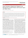 Initial Emergency Department Diagnosis and and Septic Shock