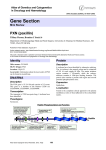 Gene Section PXN (paxillin)  Atlas of Genetics and Cytogenetics