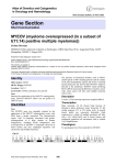 Gene Section MYEOV (myeloma overexpressed (in a subset of