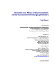 Diversion and Abuse of Buprenorphine: A Brief Assessment of Emerging Indicators