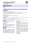 Gene Section LHCGR (luteinizing hormone/choriogonadotropin receptor) Atlas of Genetics and Cytogenetics
