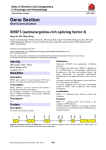 Gene Section SRSF3 (serine/arginine rich splicing factor 3) -