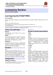 Leukaemia Section inv(12)(p13q15) ETV6/PTPRR Atlas of Genetics and Cytogenetics in Oncology and Haematology