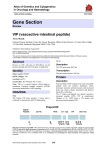 Gene Section VIP (vasoactive intestinal peptide) Atlas of Genetics and Cytogenetics