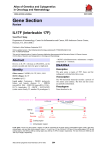 Gene Section IL17F (interleukin 17F) Atlas of Genetics and Cytogenetics
