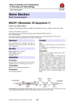 Gene Section MOAP1 (Modulator Of Apoptosis 1) Atlas of Genetics and Cytogenetics
