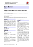 Gene Section GRPR (Gastrin-Releasing Peptide Receptor) Atlas of Genetics and Cytogenetics